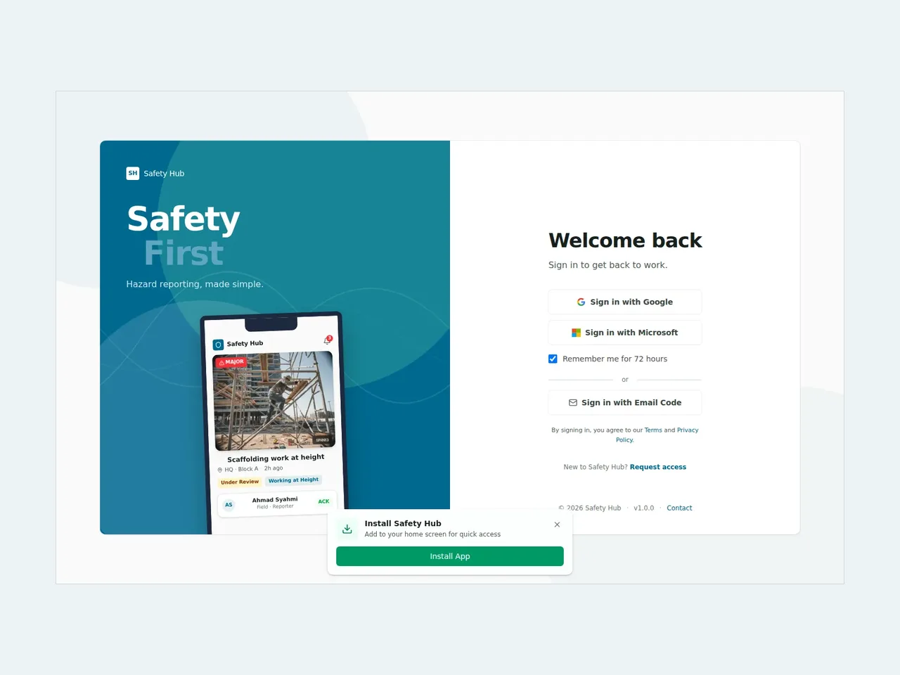 Safety Hub